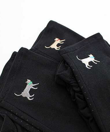 ORuKuBET 【WOMEN】 おさんぽねこ刺繍UVグローブ / UVカット / 猫グッズ