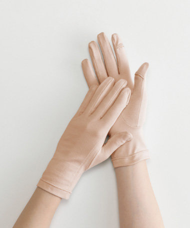 ORuKuBET ororganic - celeste【 抗菌防臭・UVカット・日本製・タッチパネル対応・オーガニックコットン 】