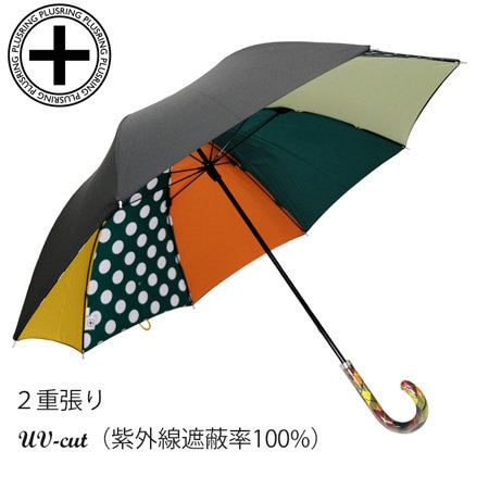 UVカット100%の２重張り傘