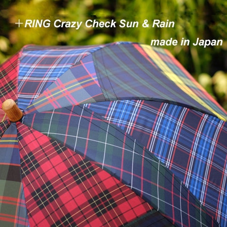 人気のパッチワークチェックの傘が再入荷