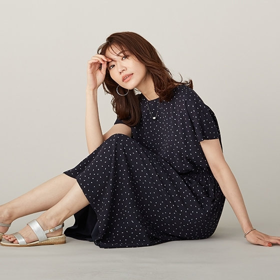 無地×柄で一枚二役！洗えるリバーシブルワンピース