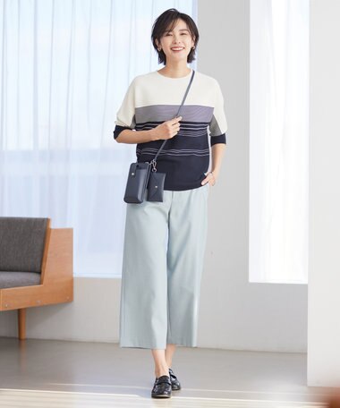  【洗える】 ガータードルマンWG ニット