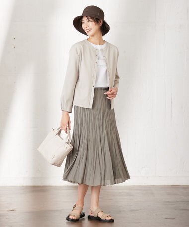  【洗える】Hari-Puru jersey カーディガン