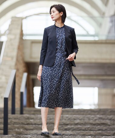  【セットアップ対応・洗える・撥水・防汚】コットンFITTYシャーク ノーカラー ジャケット