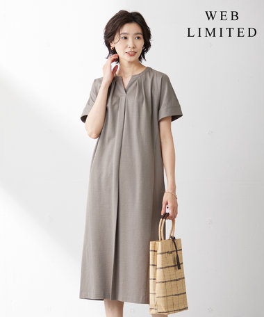  【WEB限定カラーあり・抗菌消臭・吸水速乾】サッカージャージー ワンピース