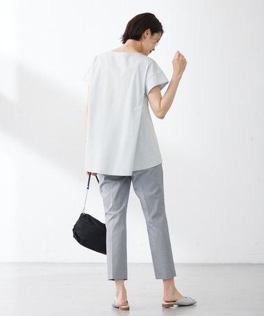  【WEB限定カラーあり・セットアップ対応・洗える・撥水・防汚】コットンFITTYシャーク テーパード パンツ