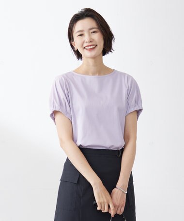  【接触冷感・吸水速乾】MULTI EFFECT JERSEY フレンチスリーブ ドルマン カットソー