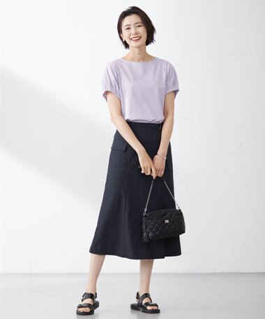  【洗える・イージーケア】ソフトタイプライター マーメイド スカート