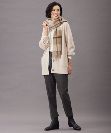  ウールジャージー  タートルネック カットソー