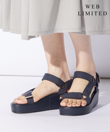 J.PRESS LADIES 【WEB限定カラーあり・撥水】ストラップ サンダル