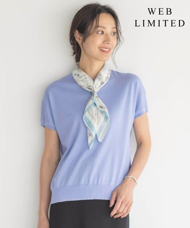 J.PRESS LADIES 【WEB限定・洗える】Vis/Peスパーク ラメ配色 ニット