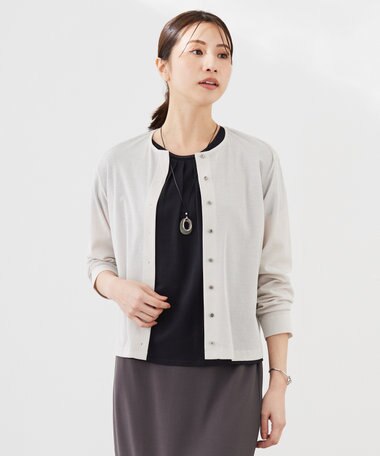 J.PRESS LADIES シアータックフライス カーディガン