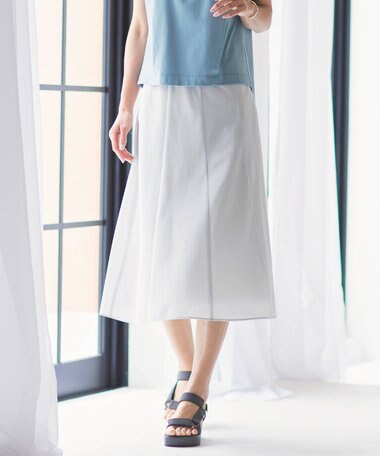 J.PRESS LADIES 【洗える】シアートリコット フレアー スカート