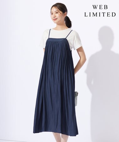 J.PRESS LADIES 【WEB限定・洗える】キャミワンピース カットソー ツインセット