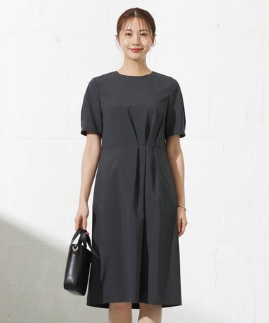 J.PRESS LADIES 【セットアップ対応・洗える】DRYウーステッド ワンピース