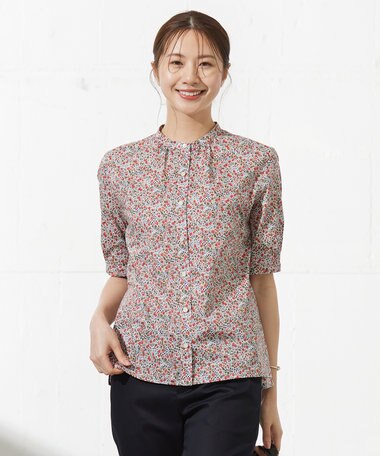 J.PRESS LADIES 【洗える】LIBERTY Joanna Louise/Phoebe 前開き ブラウス