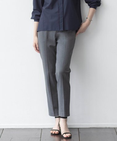 J.PRESS LADIES T/Rアルガンシルク テーパード パンツ