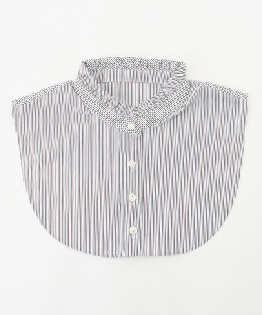 J.PRESS LADIES 【洗える】ハイネック フリル デコカラー 付け襟