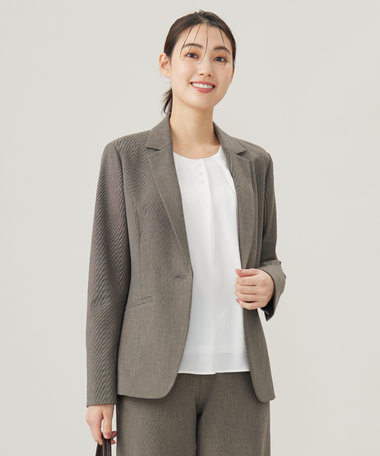 J.PRESS LADIES T/Rアルガンシルク テーラード ジャケット