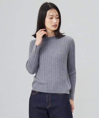 J.PRESS LADIES 【洗える】KNIT BASIC クルーネック ニット