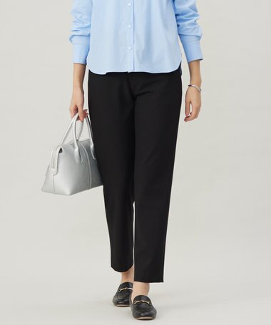 J.PRESS LADIES 【洗える】2way thermoサキソニー テーパード パンツ