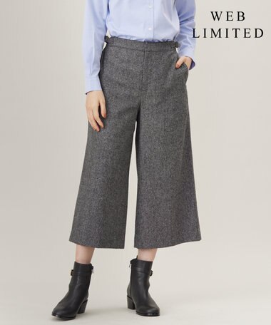 J.PRESS LADIES 【WEB限定カラーあり】ツイードツイル キュロット パンツ
