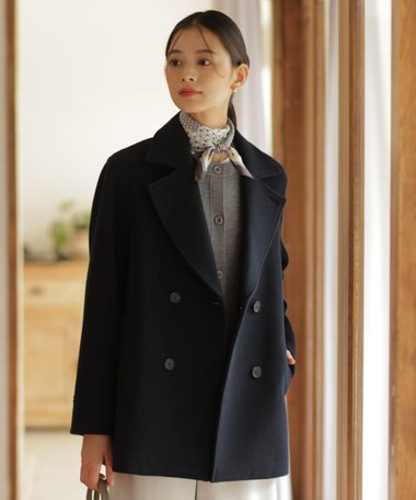 J.PRESS LADIES Jackal 140sソフトメルトン Pコート