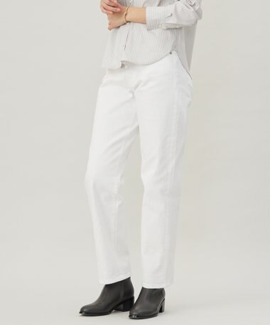 J.PRESS LADIES 【洗える】BASIC STRETCH DENIM ボーイフィット パンツ