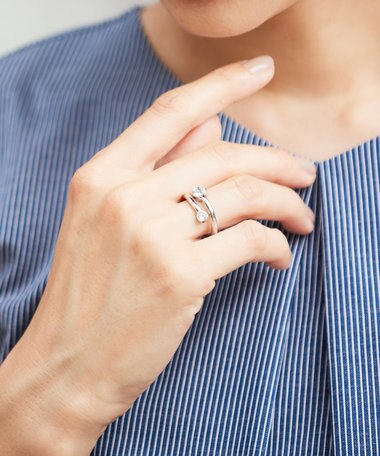 J.PRESS LADIES 【WEB限定】2way ビジュー スカーフ リング