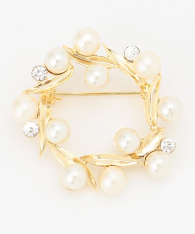 J.PRESS LADIES サークルパール ブローチ