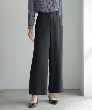 J.PRESS LADIES 【セットアップ対応】セラテリーダブルクロス セミワイド パンツ