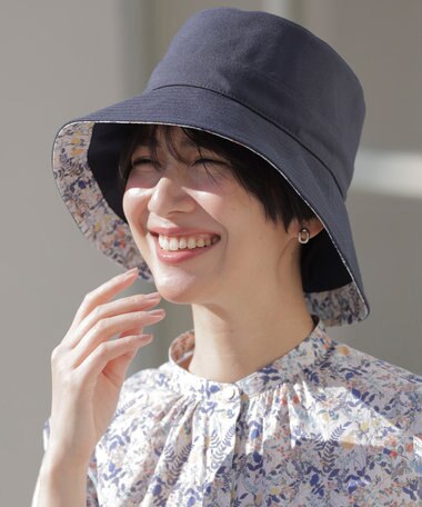 J.PRESS LADIES 【洗える・UVカット・畳める】LIBERTY HAT