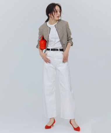 J.PRESS LADIES 【洗える】Calameraリングメッシュ ジャケット