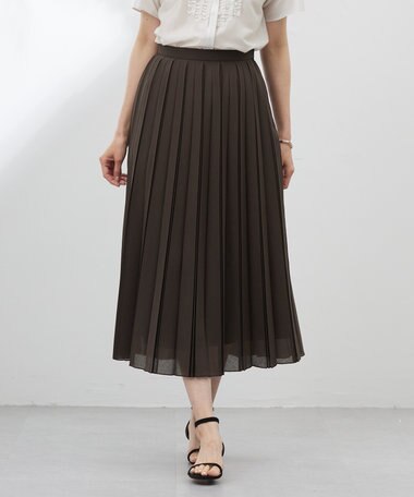 J.PRESS LADIES 【洗える】シアータフタ プリーツ スカート