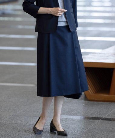 J.PRESS LADIES 【セットアップ対応・洗える・UV加工・吸水速乾】OXIJEWELストレッチ スカート