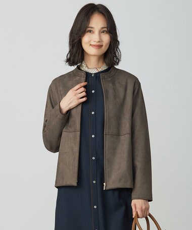 J.PRESS LADIES スエードダンボール ブルゾン