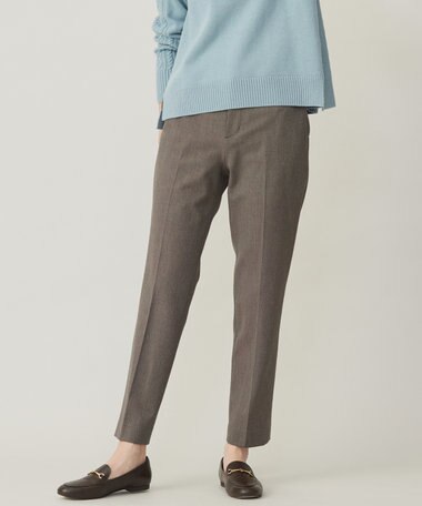 J.PRESS LADIES T/Rアルガンシルク テーパード パンツ