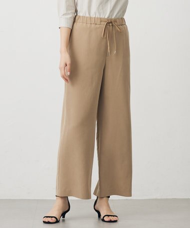 J.PRESS LADIES ピーチポプリン ワイド パンツ