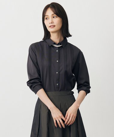 J.PRESS LADIES コンパクトトリコット シャツライク カットソー