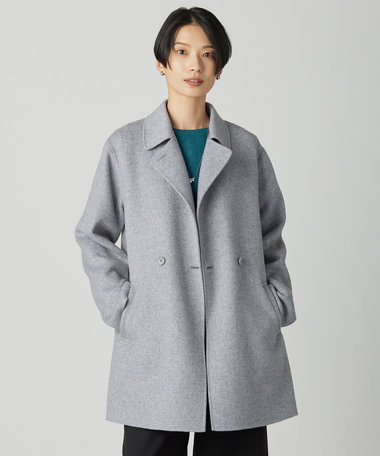 J.PRESS LADIES ウールナイロンリバー テーラード コート