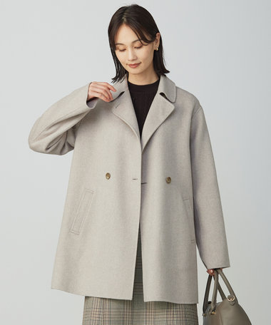 J.PRESS LADIES ウールナイロンリバー テーラード コート