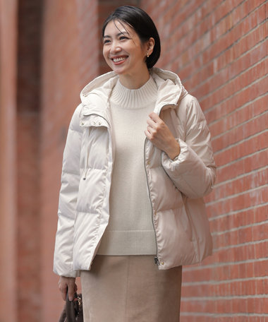 J.PRESS LADIES 【洗える】タフタダウン ショート丈 コート