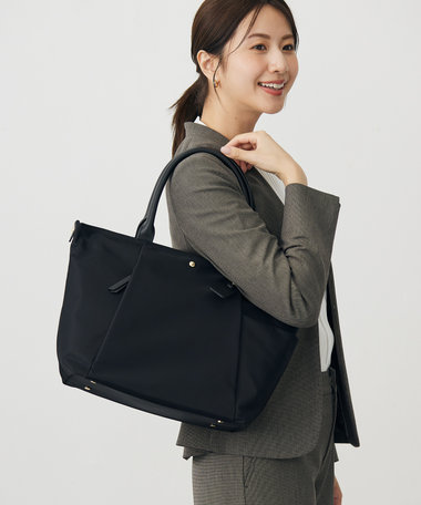 J.PRESS LADIES 【A4サイズ収納可】 ナイロン トート バッグ