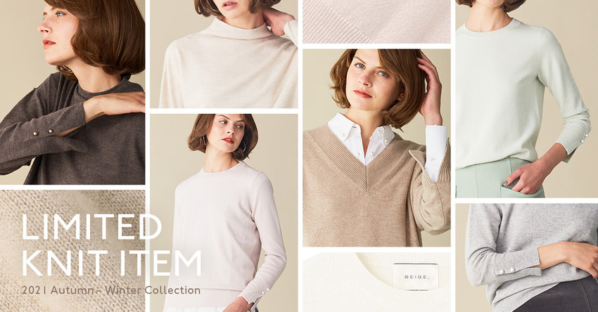 【BEIGE,】LIMITED KNIT ITEM