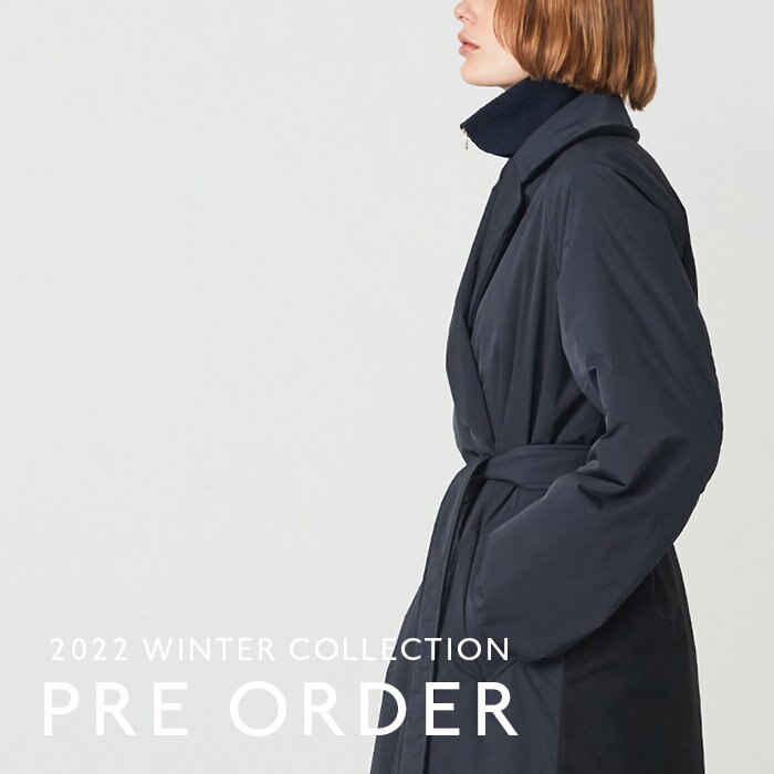 【2022 WINTER COLLECTION】前後異素材デザインのトレンチコートが登場！