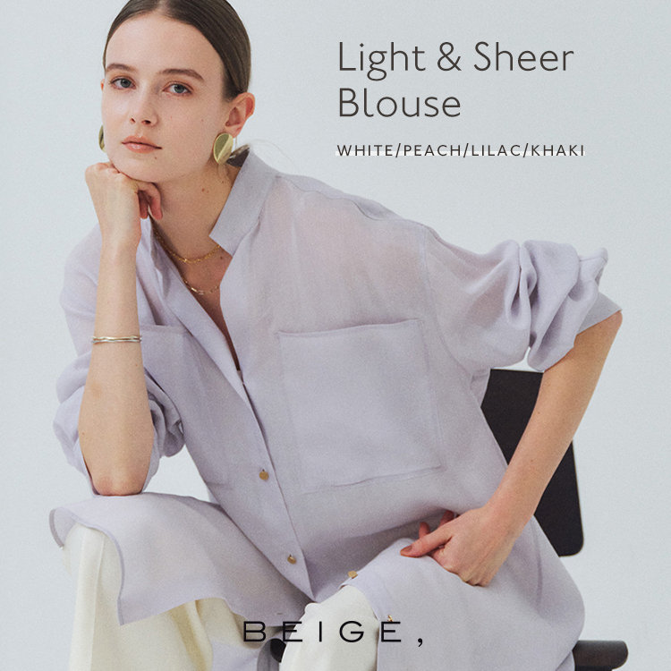【先行予約開始】軽やかに纏う、定番ブラウス
