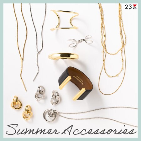 夏の装いに取り入れたい、今注目の夏アクセサリー。