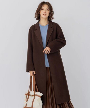 23区 ウールリバー ロングコート