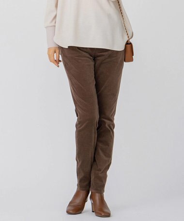 23区 【洗える】23区DENIM ベルベットストレッチ スキニーパンツ