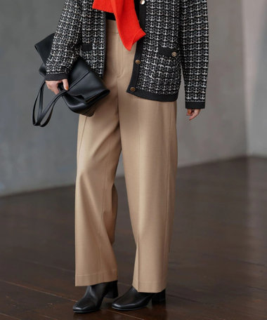 23区 【CLASSY.1月号掲載】ウールミルドストレッチ ワイドパンツ